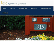 Tablet Screenshot of bryanwoods-apts.com